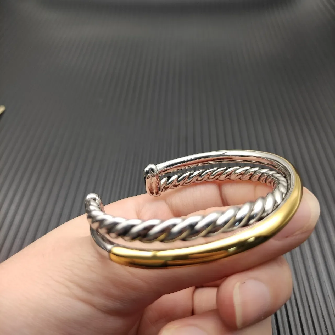 David Yurman Cable Classics Dual-Tone Twisted Cable Bracelet 3