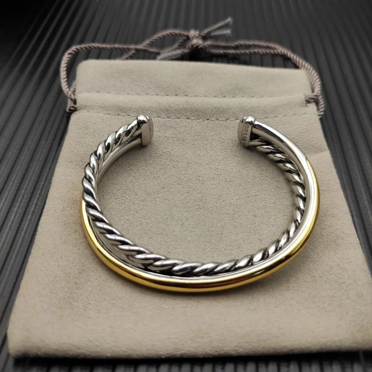 David Yurman Cable Classics Dual-Tone Twisted Cable Bracelet 4