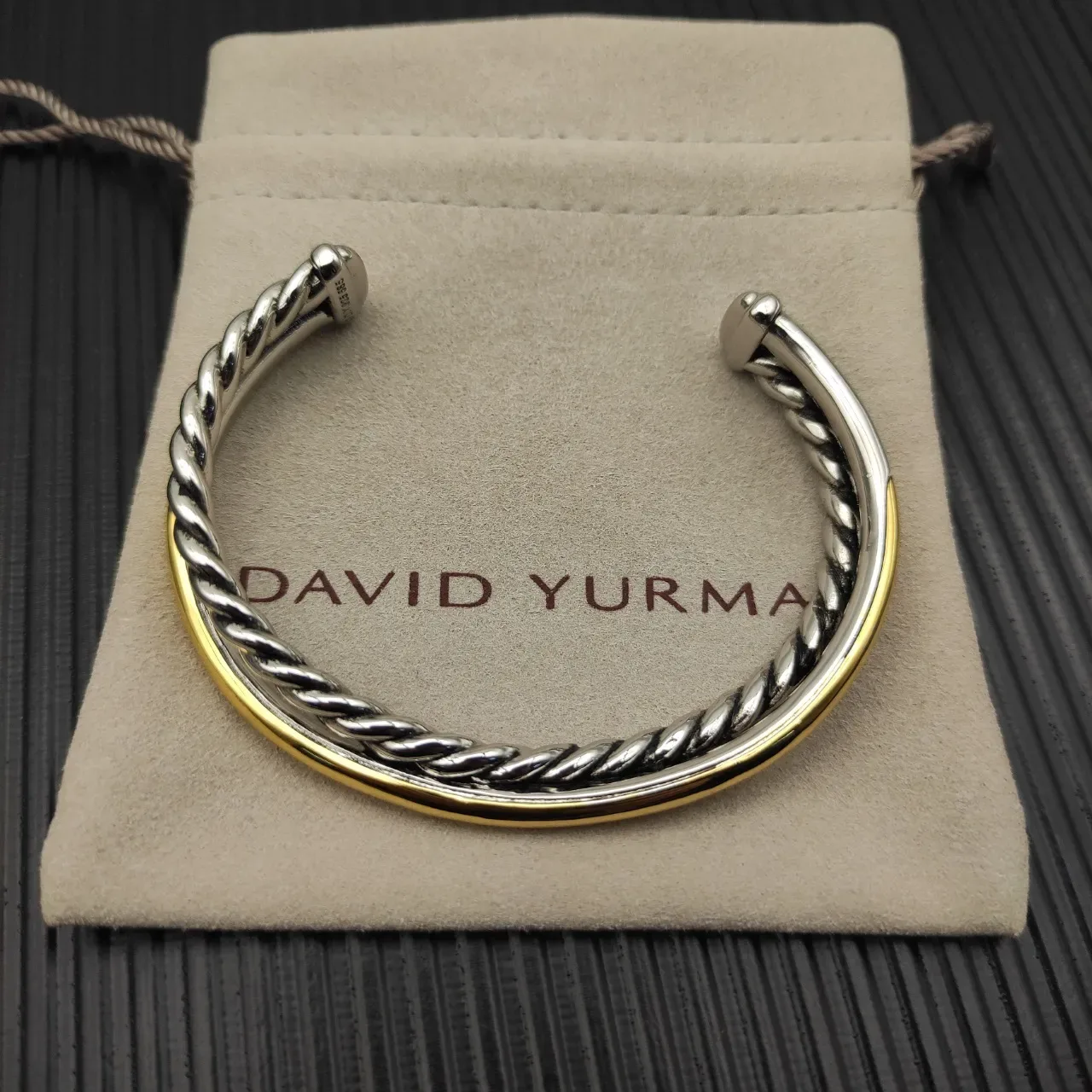 David Yurman Cable Classics Dual-Tone Twisted Cable Bracelet 8