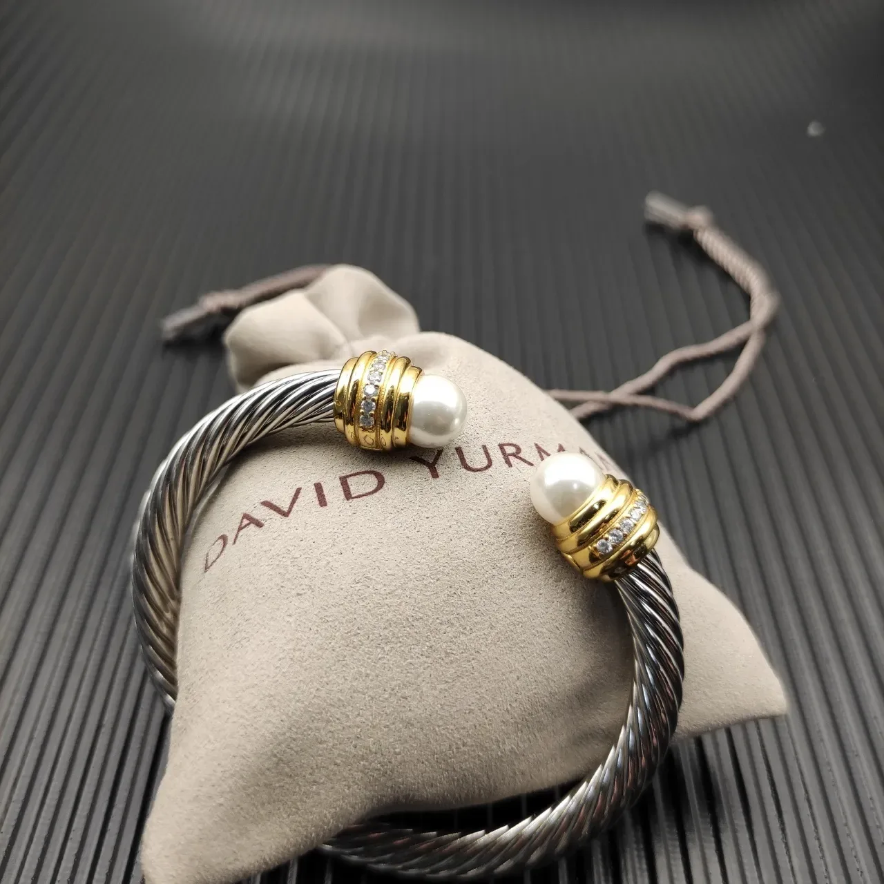 David Yurman Cable Classics Pearl Twisted Cable Bracelet 4