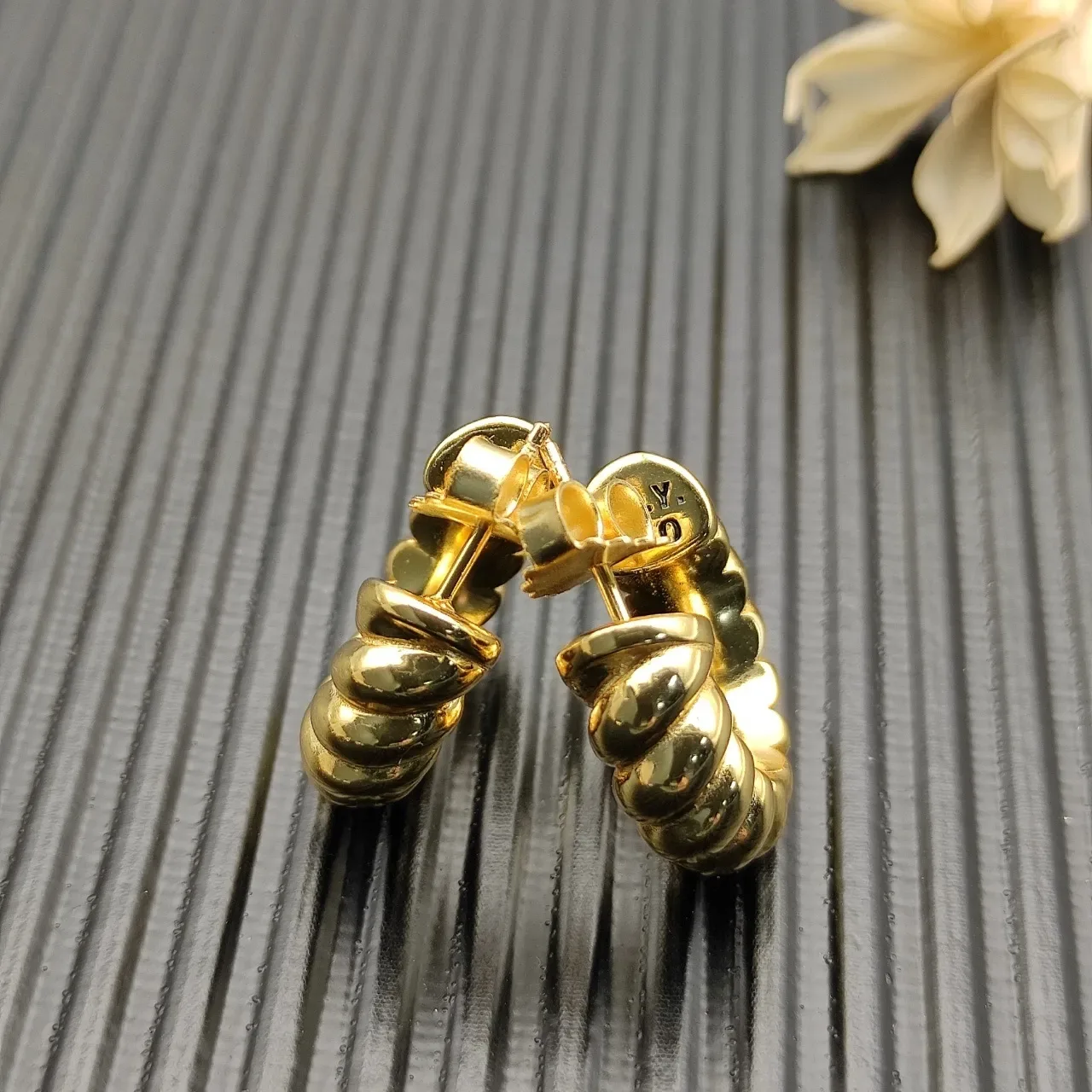 David Yurman Cable Classics Twisted Rope Hoop Earrings 3