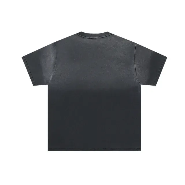 Distressed Acid-Wash Graphic T-Shirt 3