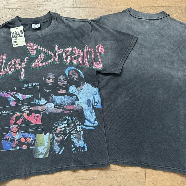 Distressed Acid-Wash Graphic T-Shirt 4