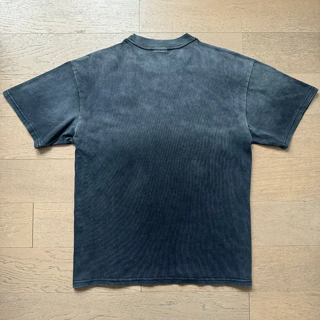 Distressed Acid-Wash Graphic T-Shirt 7