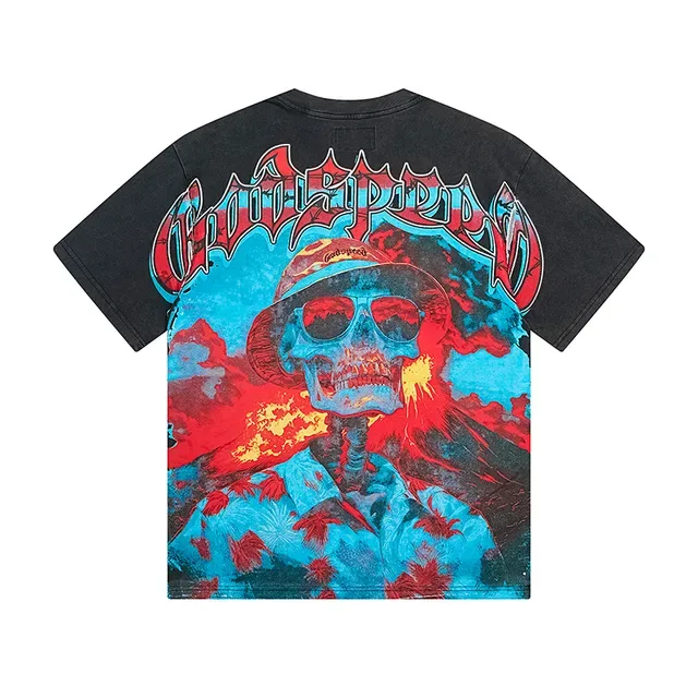 Distressed Black Graphic-Print Oversized T-Shirt 3