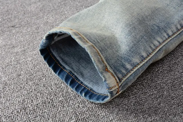 Distressed Patchwork Tie-Dye Panel Jeans 8