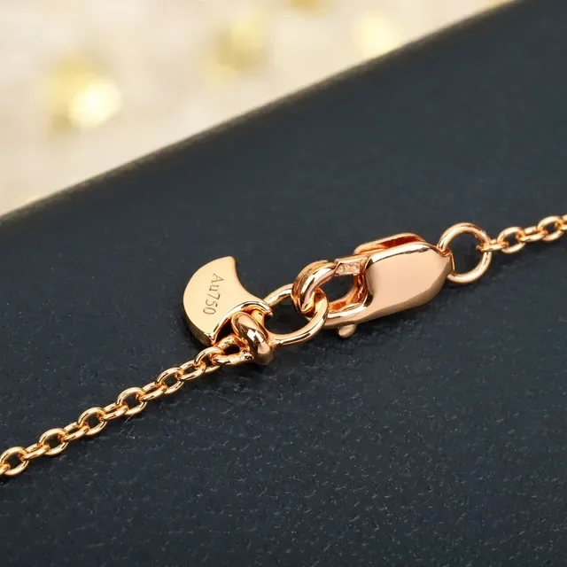 Dual Butterfly Pavé Pink Gemstone Rose-Gold Necklace 3