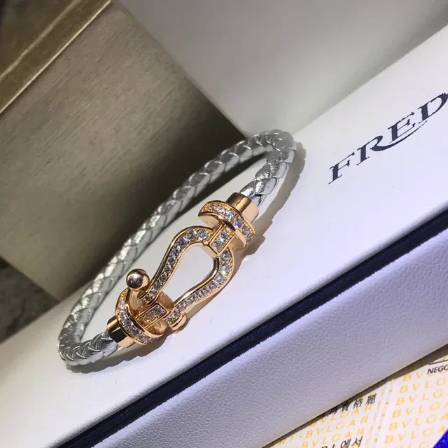 Dual-Tone Braided Cord Pavé Stone Bracelets 4