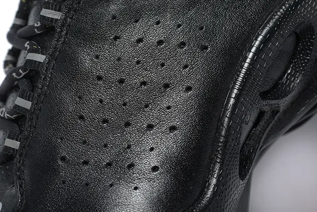 ECCO Black Red Perforated Leather Upper Sculpted Multi-Density Midsole Lifestyle Sneakers 12