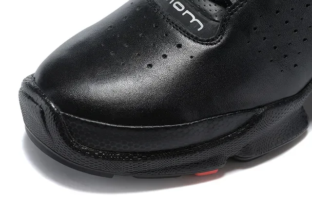 ECCO Black Red Perforated Leather Upper Sculpted Multi-Density Midsole Lifestyle Sneakers 14