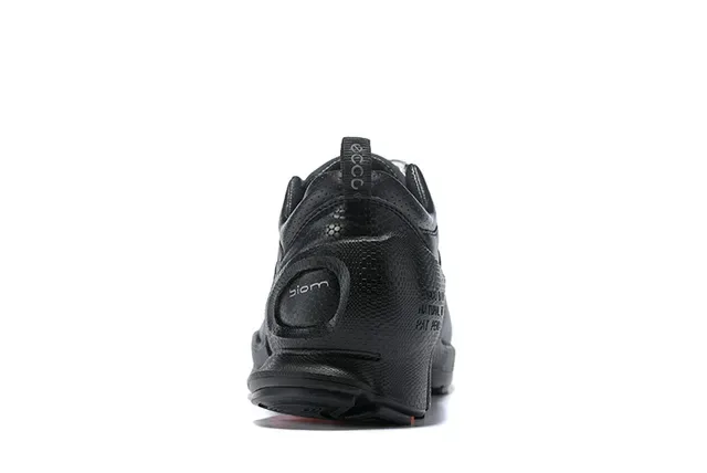 ECCO Black Red Perforated Leather Upper Sculpted Multi-Density Midsole Lifestyle Sneakers 18