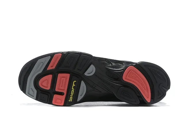ECCO Black Red Perforated Leather Upper Sculpted Multi-Density Midsole Lifestyle Sneakers 19