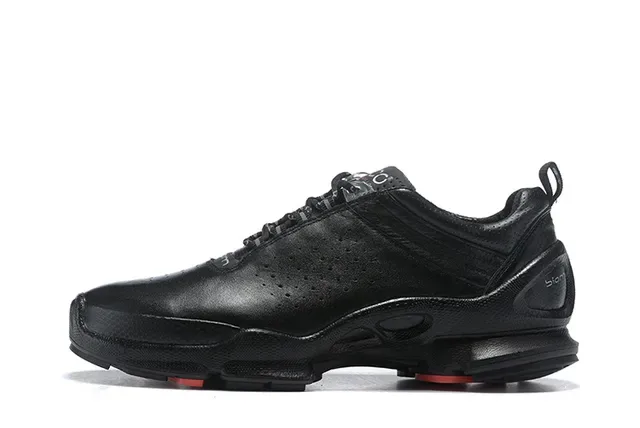 ECCO Black Red Perforated Leather Upper Sculpted Multi-Density Midsole Lifestyle Sneakers 20