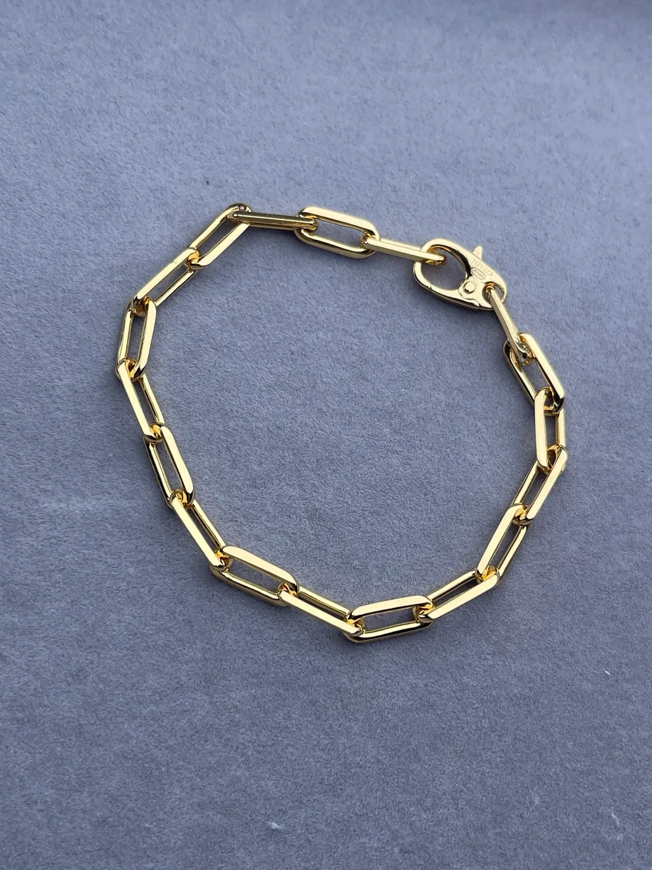 Flat-Link Polished Metal Chain Necklace 4