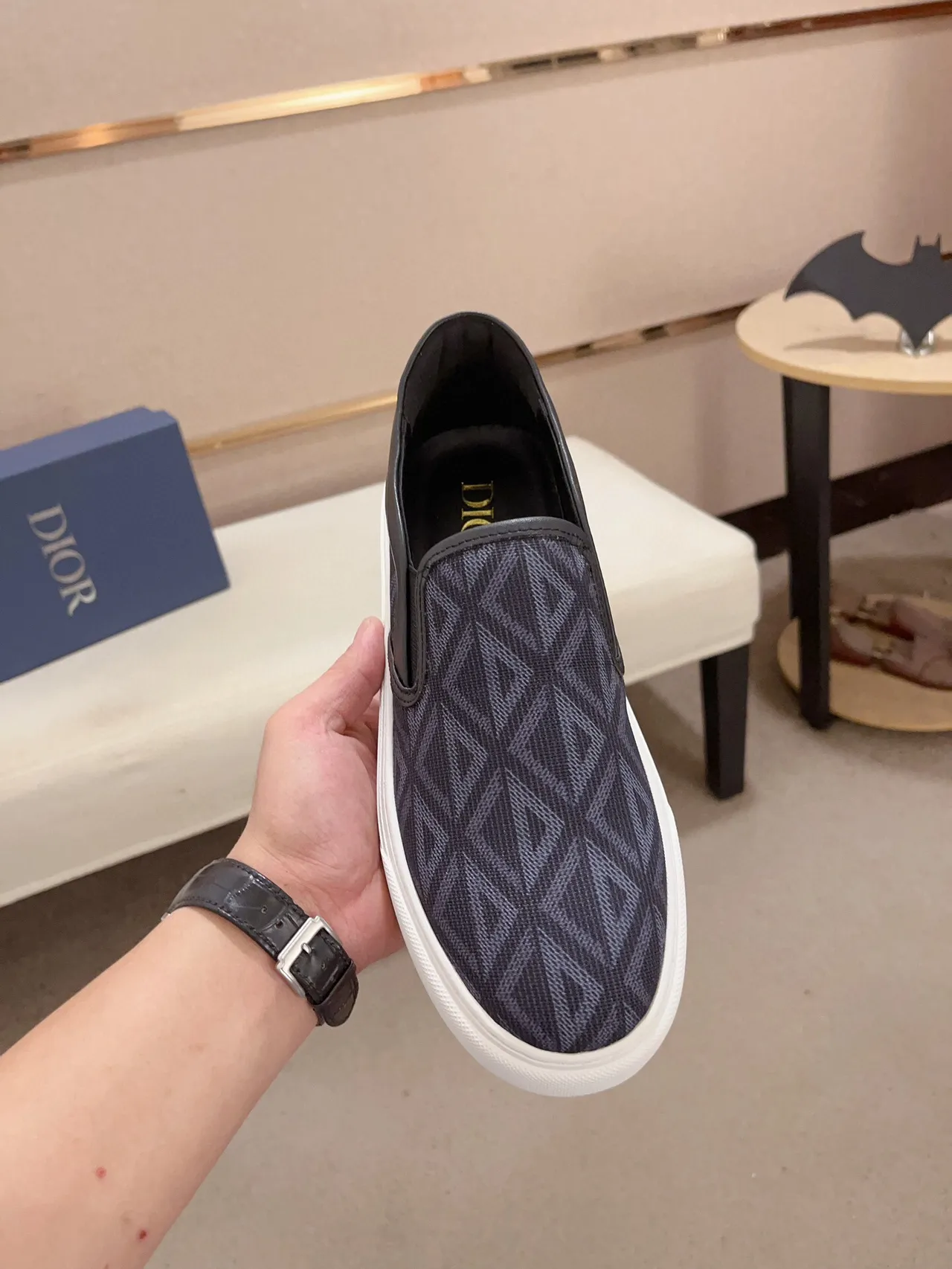 Geometric Jacquard Slip-On Lifestyle Sneaker 2