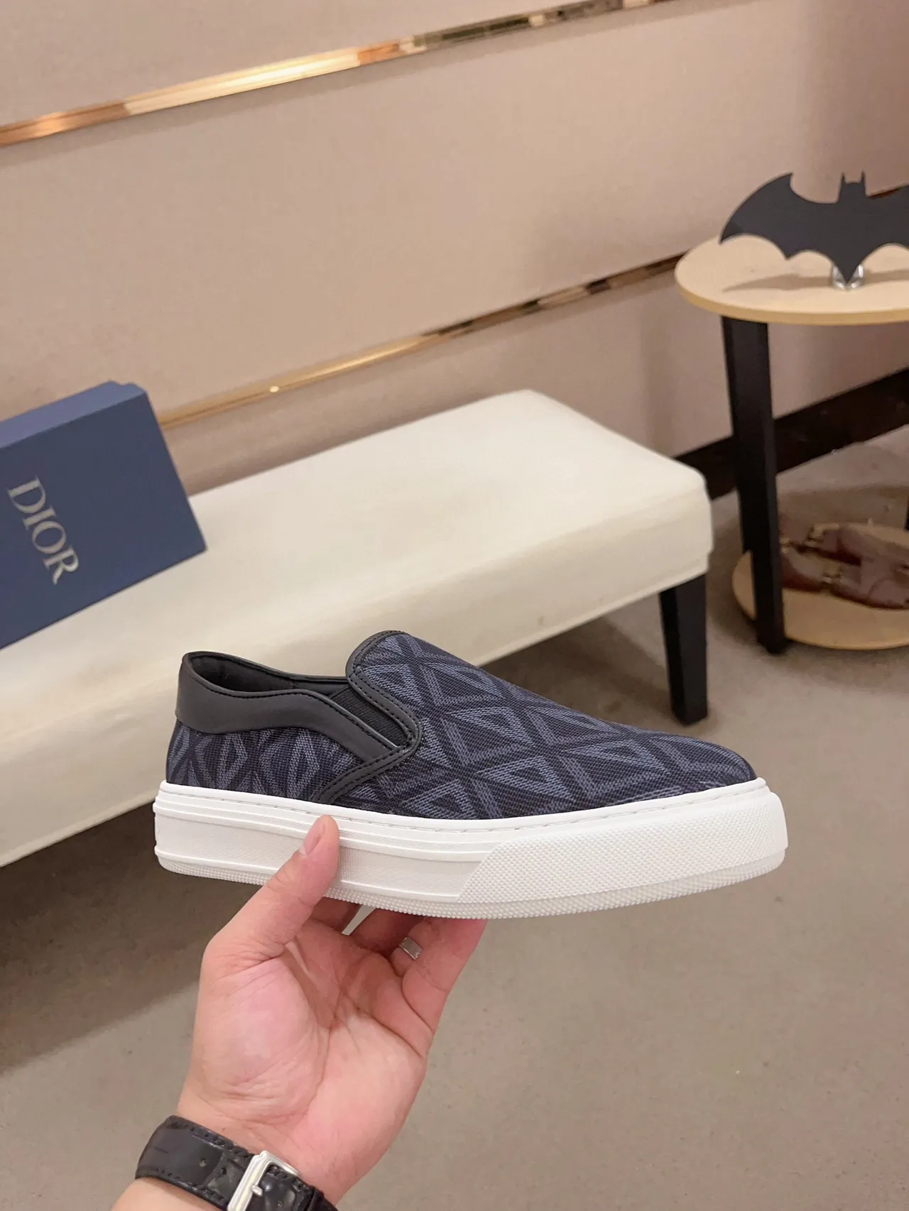 Geometric Jacquard Slip-On Lifestyle Sneaker 4