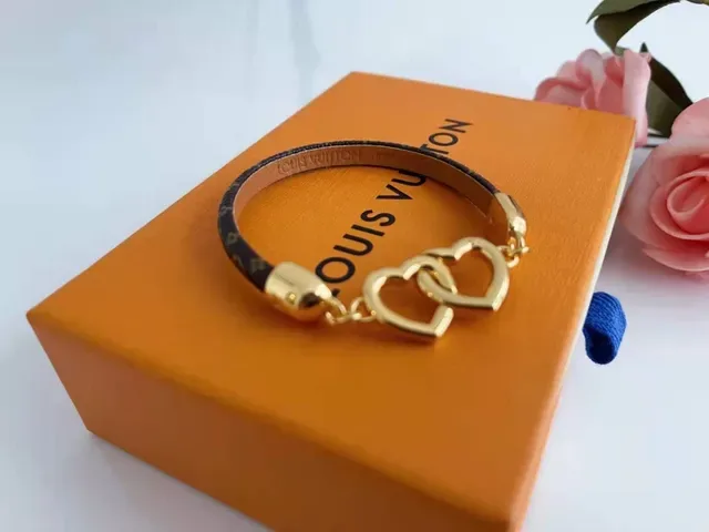 Gold-Tone Interlocking Heart Charm Bracelet 2