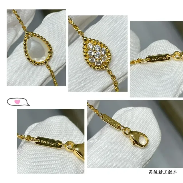 Gold-Tone Three-Link Oval Stone and Crystal Bracelet 2