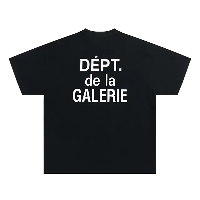 Graphic Print 'Dépt. de la Galerie' Oversized T-Shirt 10