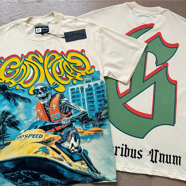 Graphic-Print Oversized Double-Sided T-Shirt 4