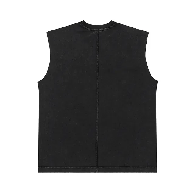 Graphic-Print Sleeveless Crew-Neck Vest Top 6