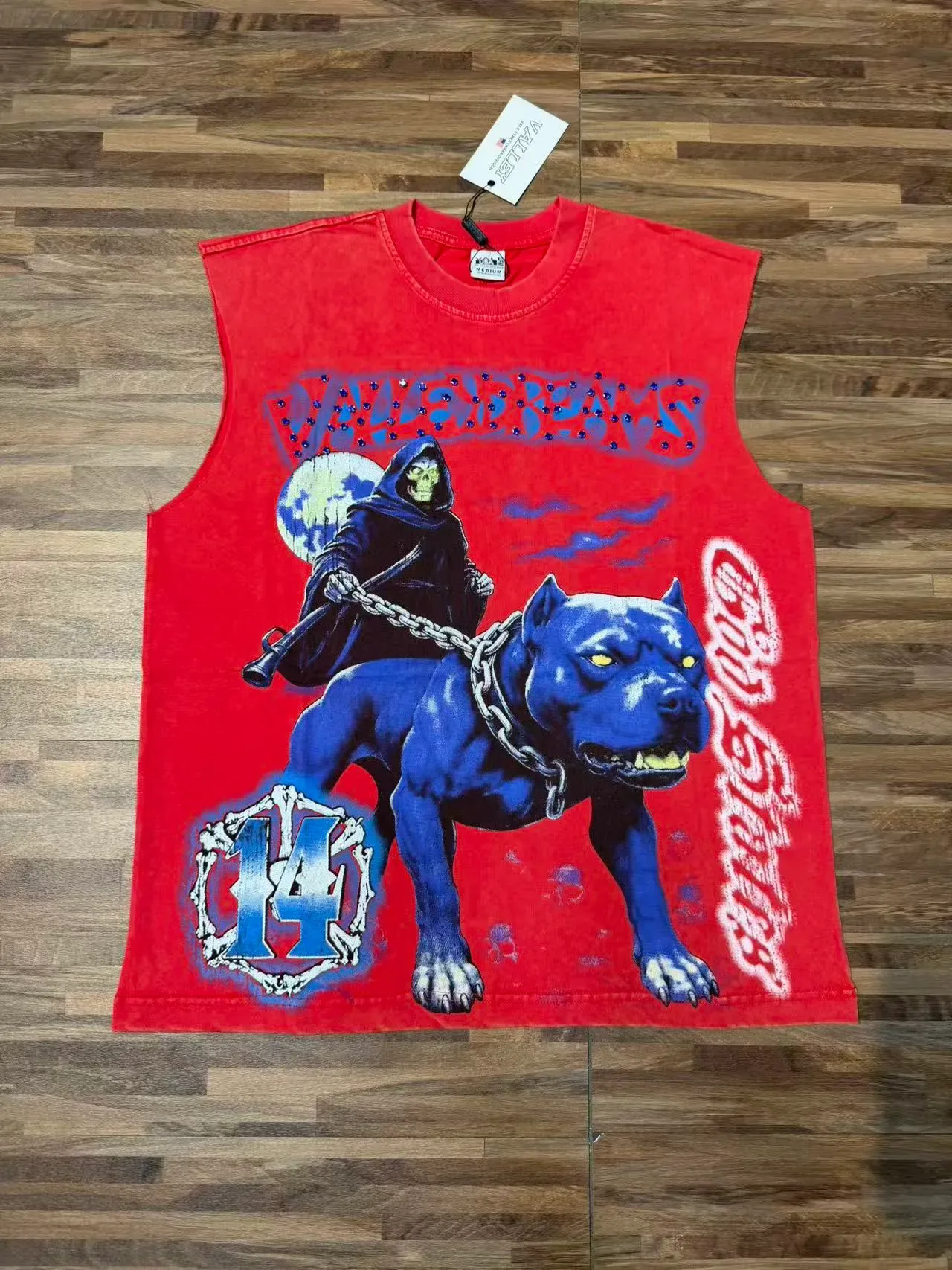 Graphic-Print Sleeveless Crew-Neck Vest Top 10