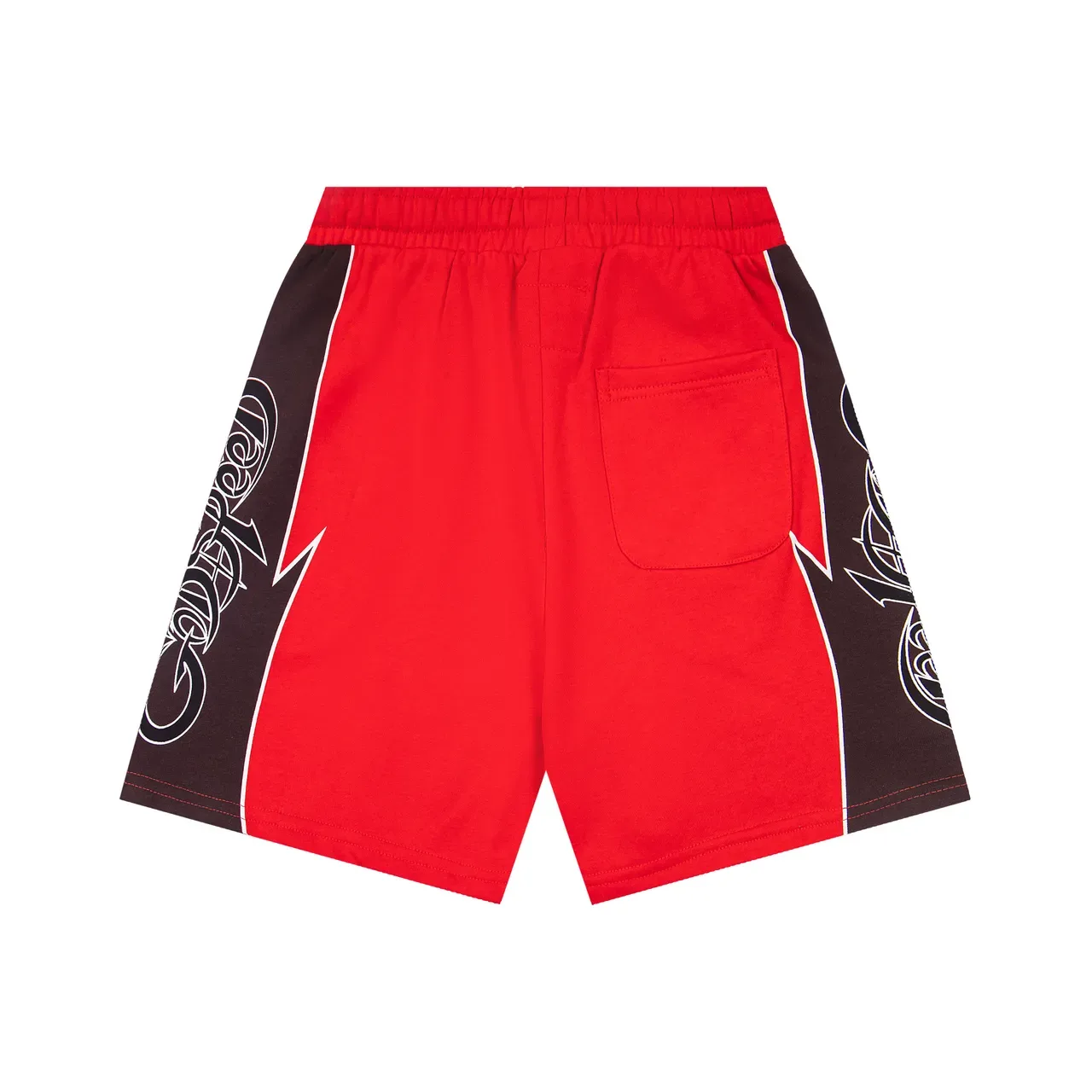 Graphic Side Panel Elastic Waist Drawstring Shorts 9