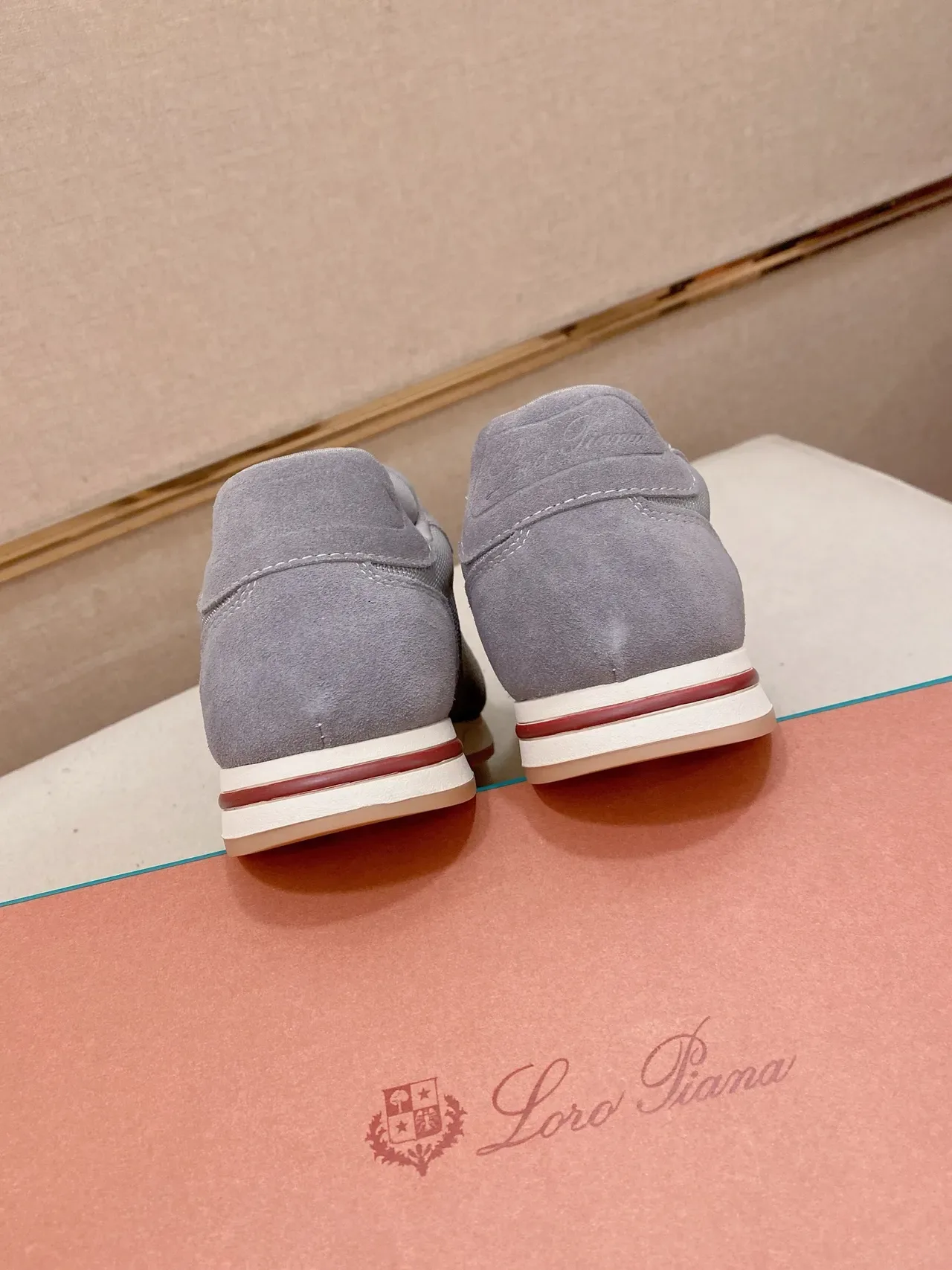 Gray Suede and Mesh Low-Top Lifestyle Sneaker 3