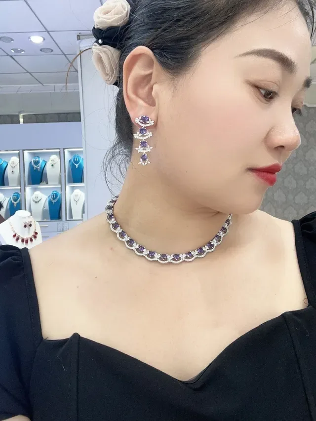 Heart-Shaped Ruby and Pavé Diamond Earrings 2
