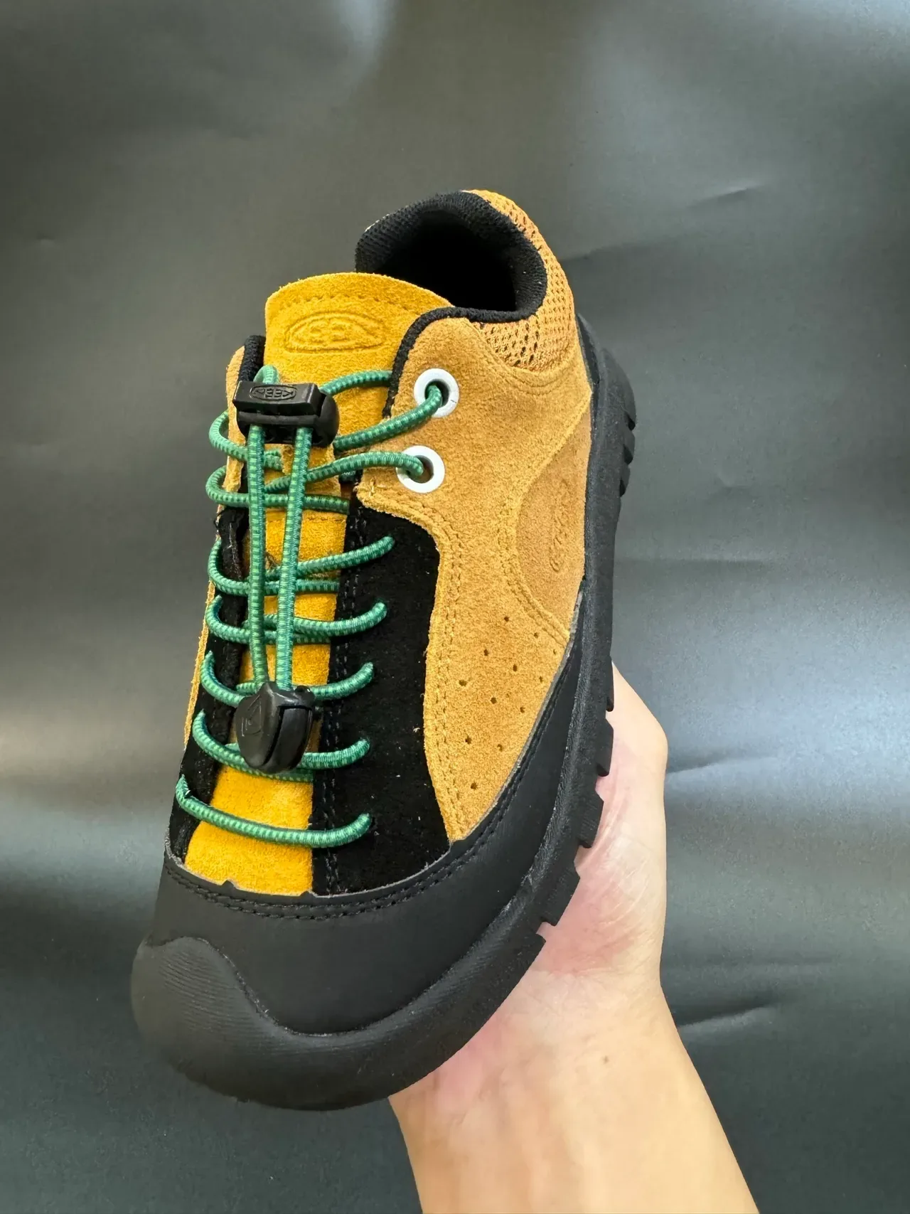 KEEN Black Brown Low-Top Mixed-Material Upper Lifestyle Sneakers 22