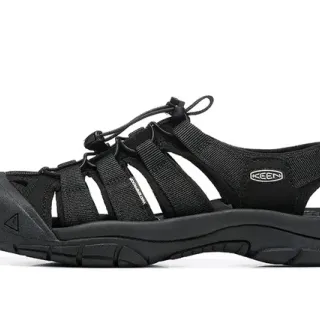 KEEN 黑色 多带 Lace-Lock 闭合 休闲凉鞋