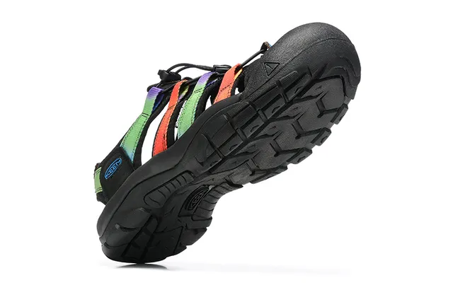 KEEN Black Multi-Strap Lace-Lock Closure Casual Sandals 3