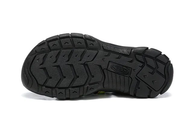 KEEN Black Multi-Strap Lace-Lock Closure Casual Sandals 6