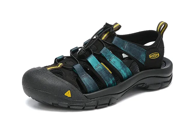 KEEN Black Multi-Strap Lace-Lock Closure Casual Sandals 20