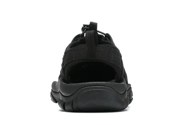 KEEN Black Multi-Strap Lace-Lock Closure Casual Sandals 24