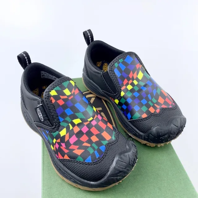 KEEN Black Multicolor Slip-On Elastic Gusset Casual Shoes 15