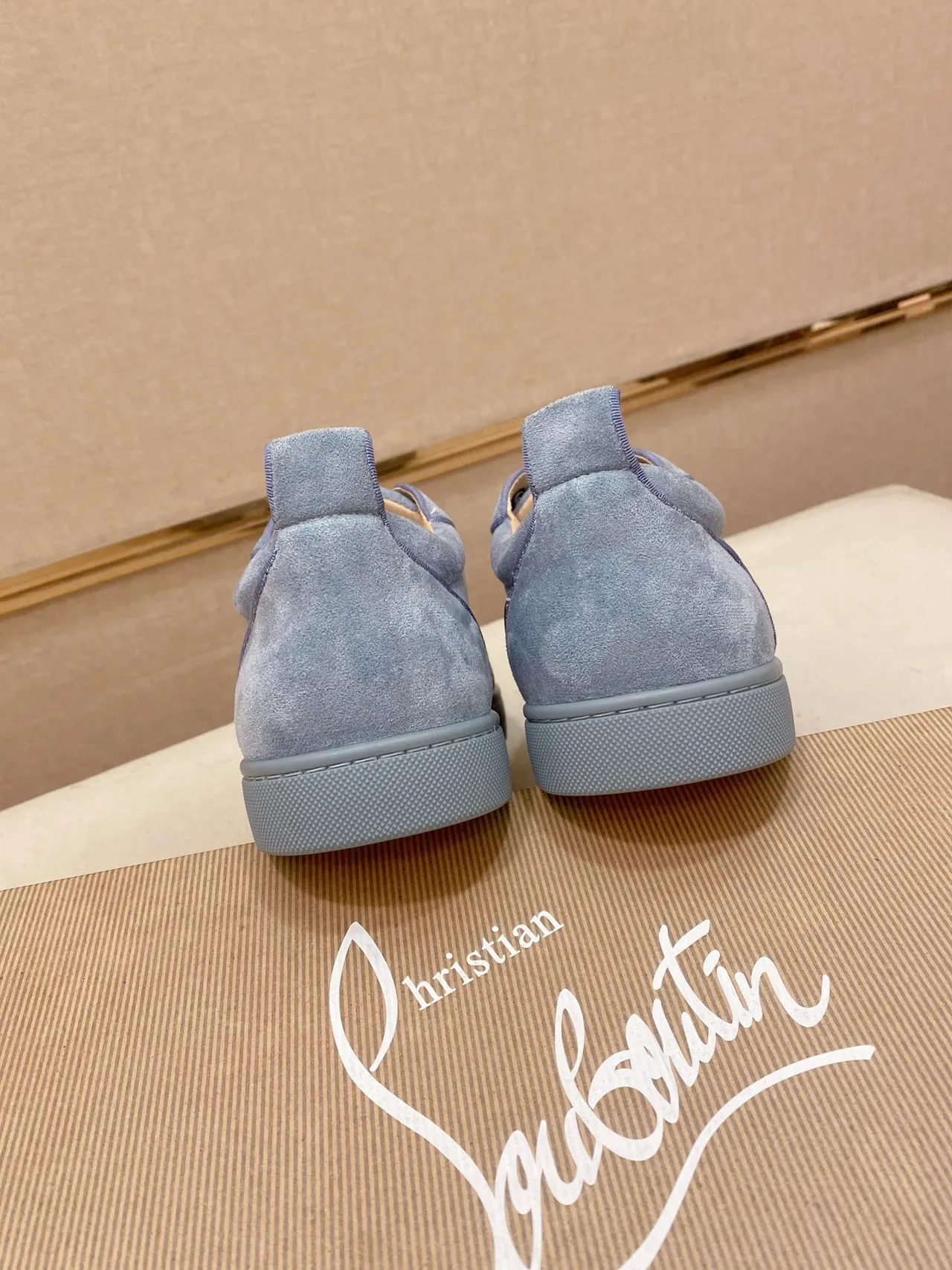 Light Blue Suede Low-Top Lace-Up Lifestyle Sneaker 3