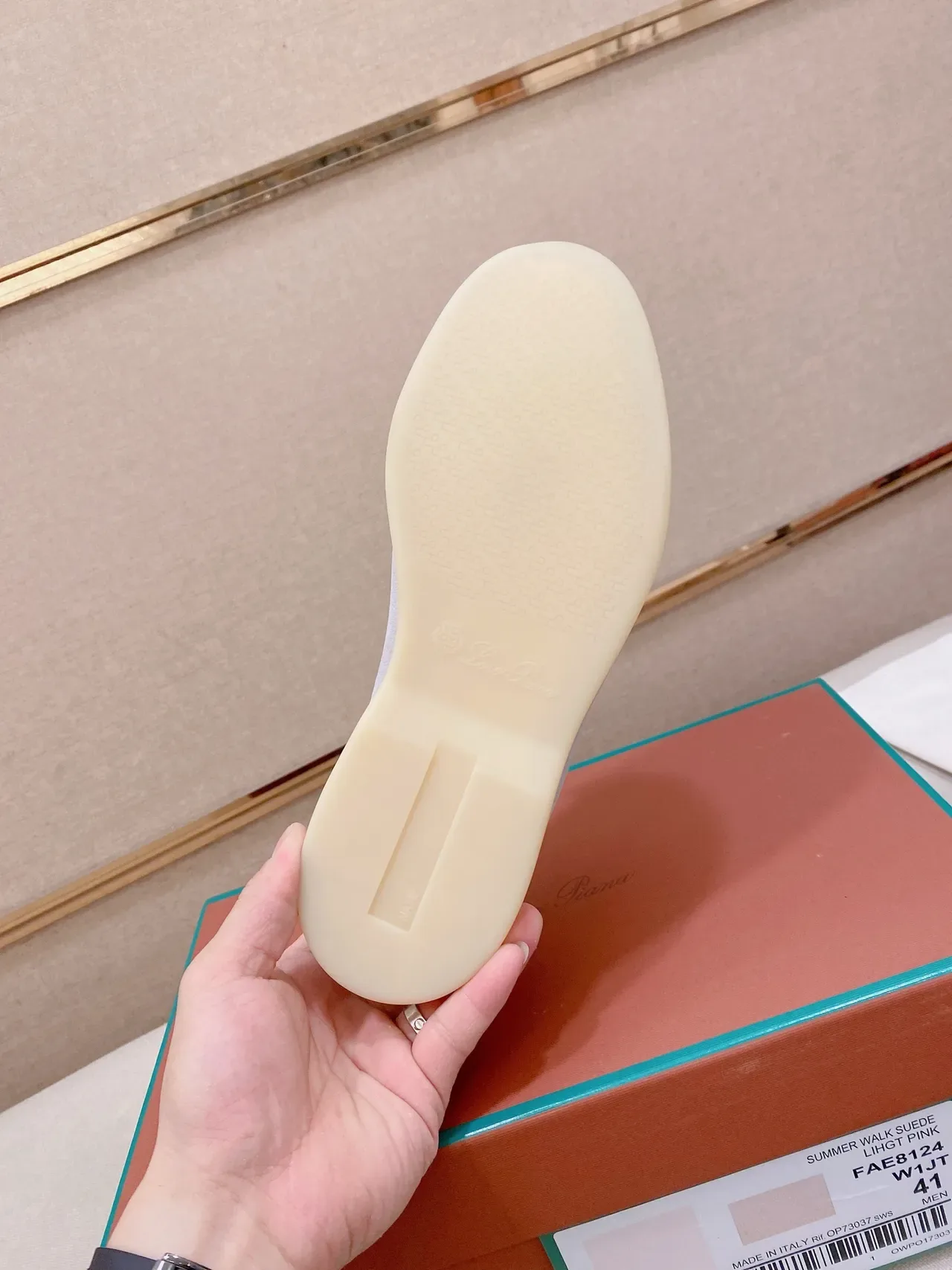 Light Pink Suede Moc-Toe Slip-On Loafers 2