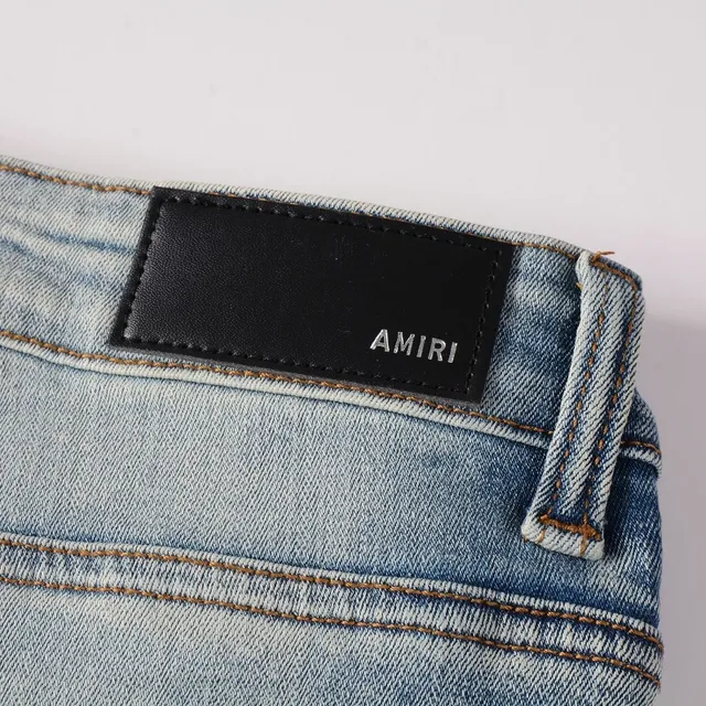Light-Wash Distressed Slim-Fit Jeans 5