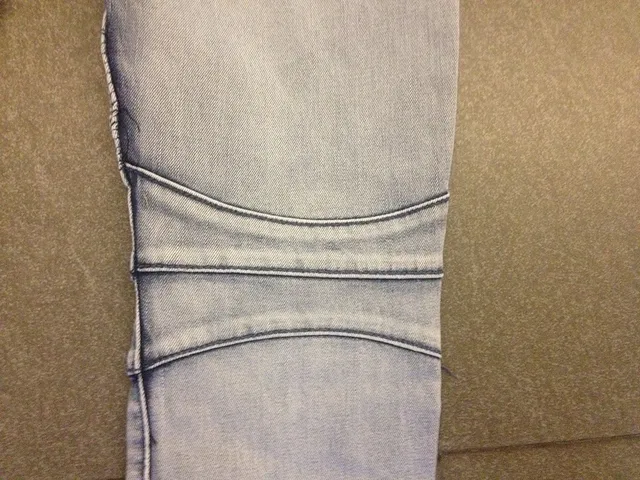 Light-Wash Moto-Panelled Distressed Jeans 6