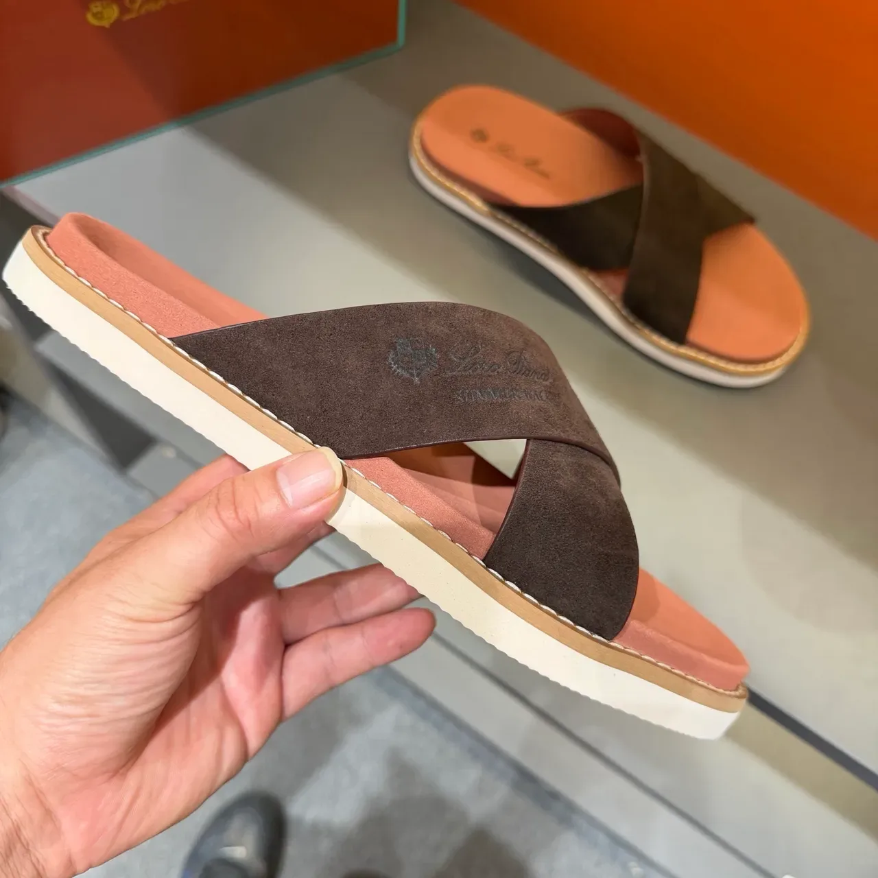 Loro Piana Summer Walk Sandales Casual Bride Croisée 2