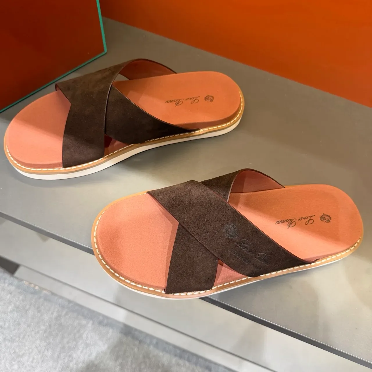 Loro Piana Summer Walk Sandales Casual Bride Croisée 8