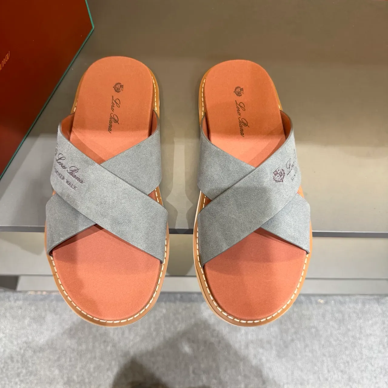 Loro Piana Summer Walk Sandales Casual Bride Croisée 15