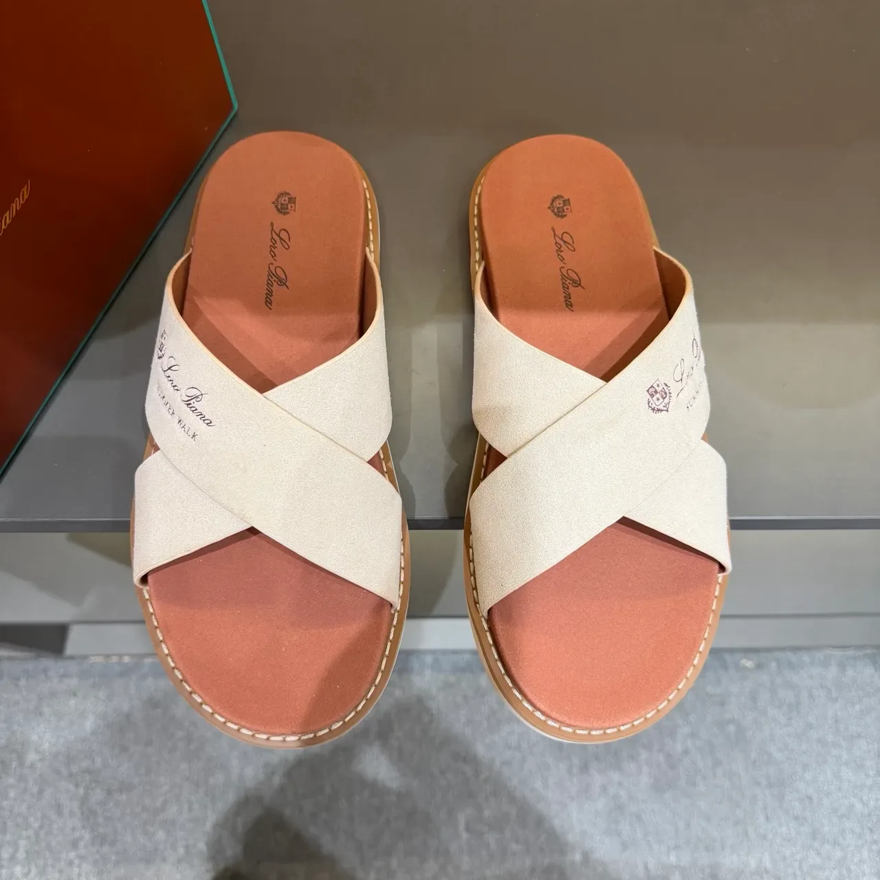 Loro Piana Summer Walk Sandales Casual Bride Croisée 18