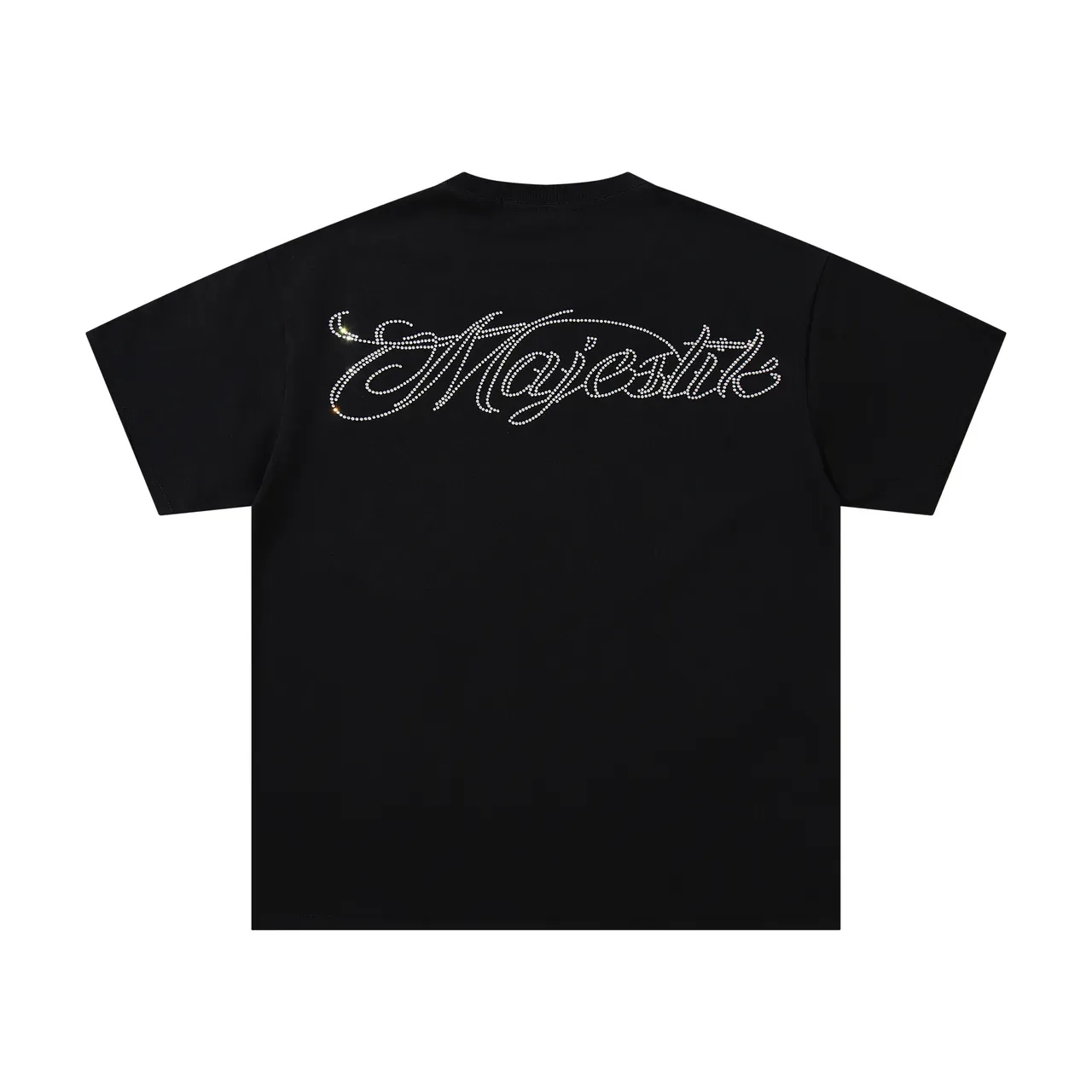 Majestik Graphic-Print Rhinestone-Back Skull Motif T-Shirt 3
