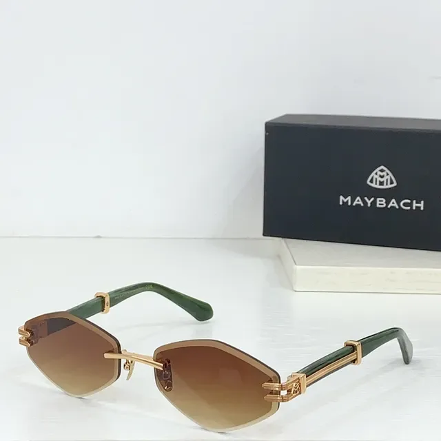 Maybach Rimless Octagonal Gradient Brown Sunglasses 6