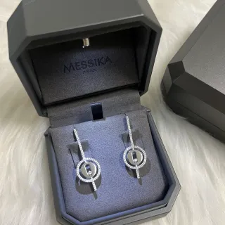 Messika Move Pavé Diamond Circular Drop Earrings