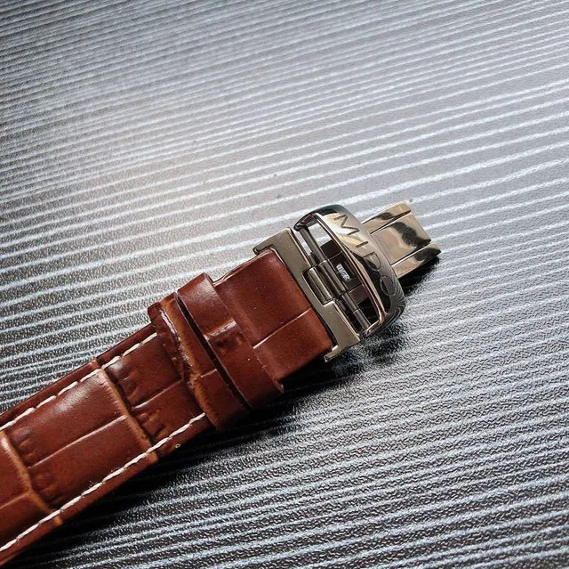 Mido Baroncelli White Dial Brown Leather Mechanical Watch 4