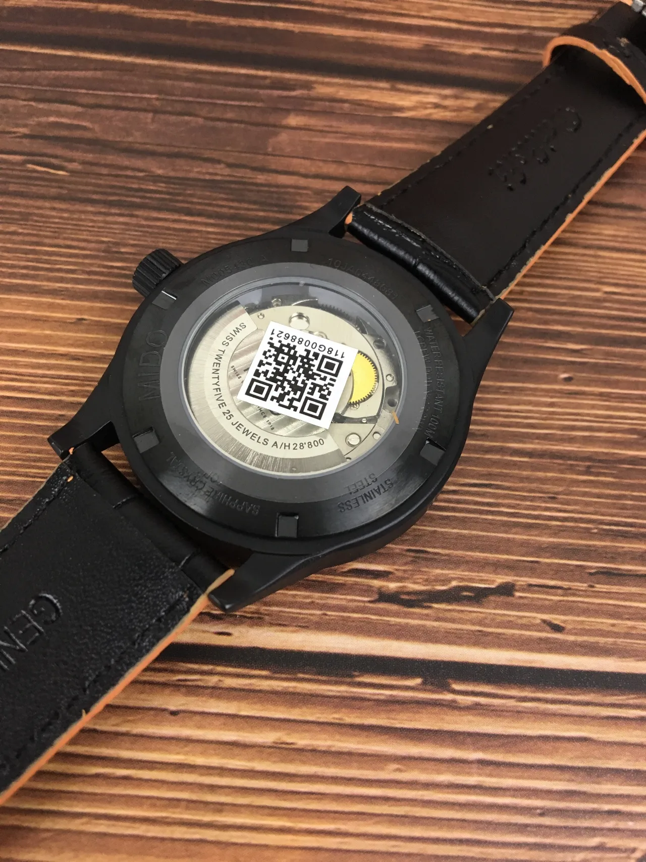 Mido Multifort Black Brown PVD Case Dark Dial Mechanical Watch 7