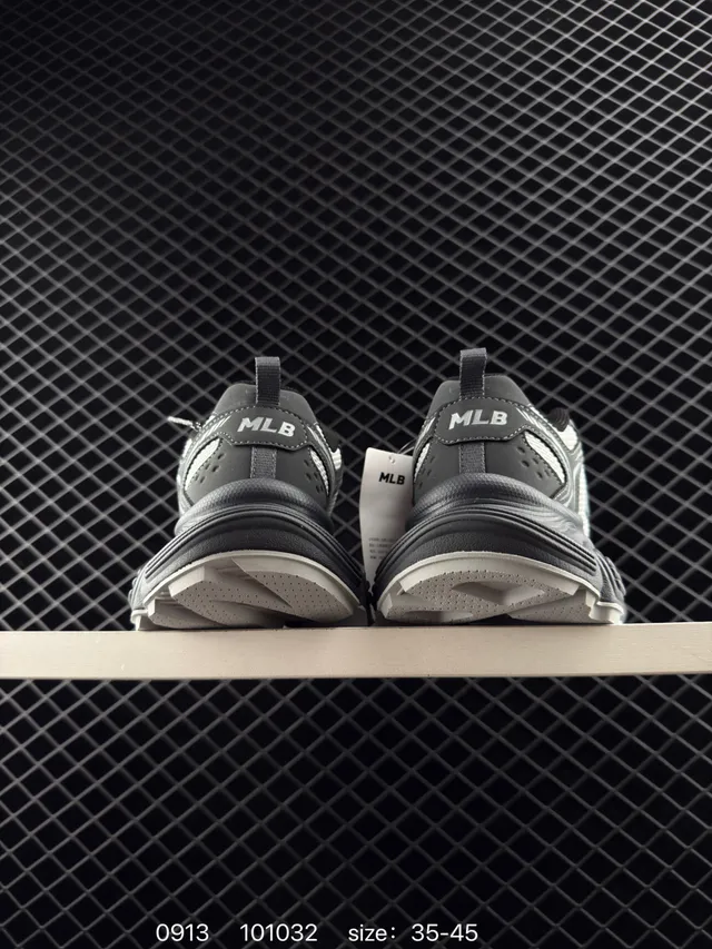 MLB Cyber Daddy Shoes Gray Black Chunky Sneakers 2